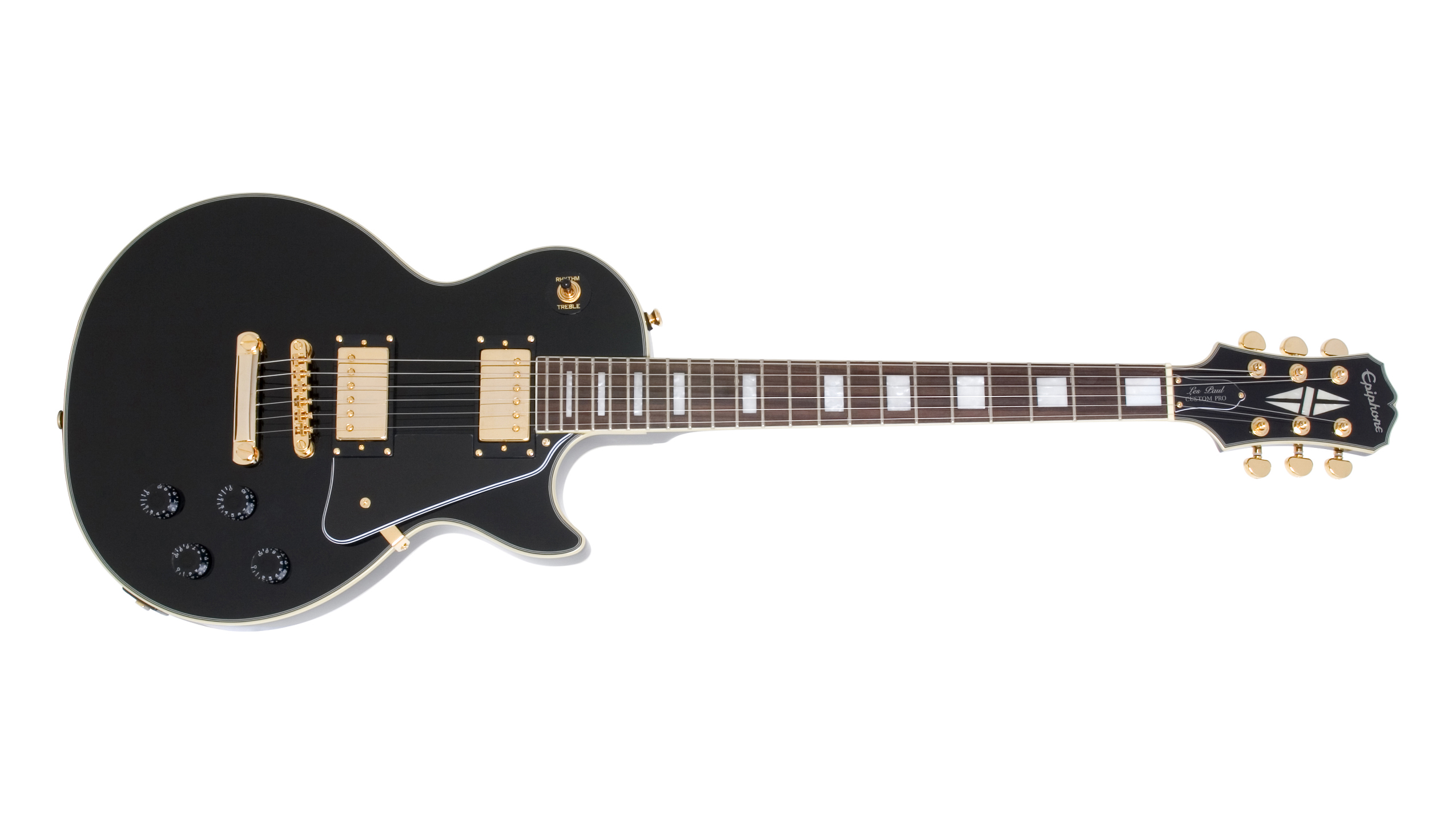 stroomkring Boer ontbijt Epiphone Les Paul Custom PRO Black « Royal Music