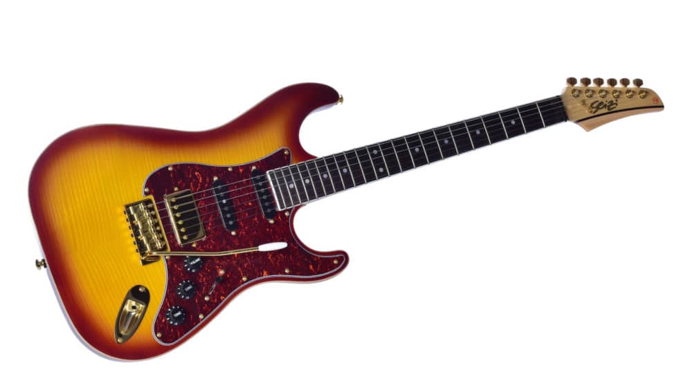 Guitarra Seizi Selection Katana Superstrat Flamed Gold Ltd