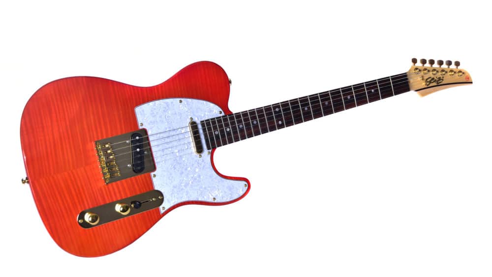 Guitarra Seizi Selection Katana Tele Lava Red Ltd Edition