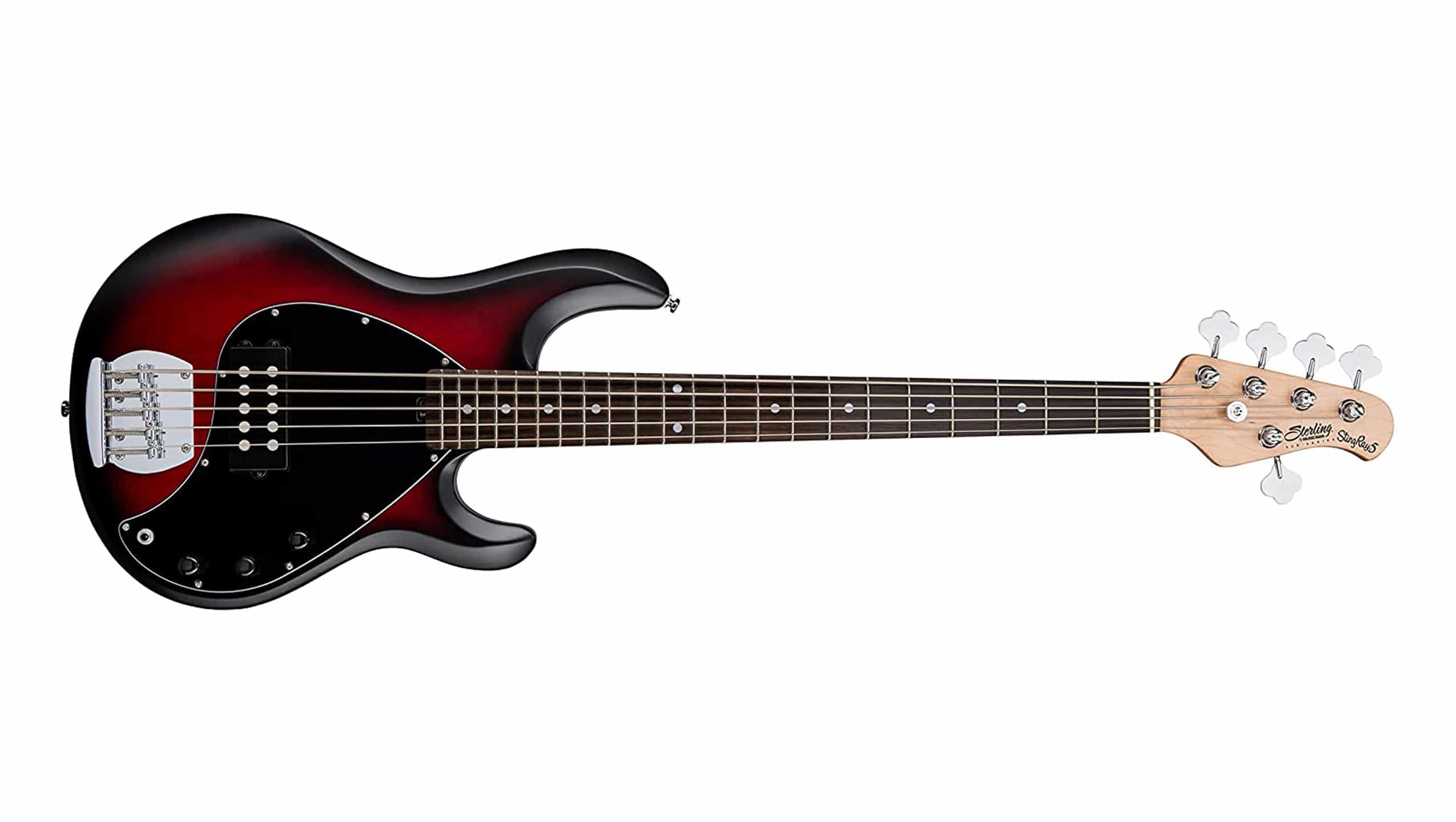 送料0円】 Sterling By Musicman SUB STINGRAY RAY5 RUBY RED BURST