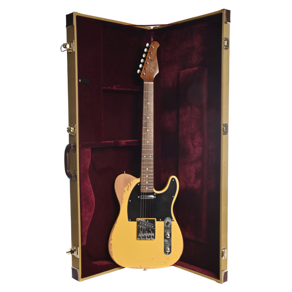 Guitarra Seizi Saitama™ Relic Blonde Tele com Case