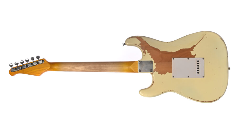 Guitarra Seizi Shinobi Relic – Olympic White over Sunburst