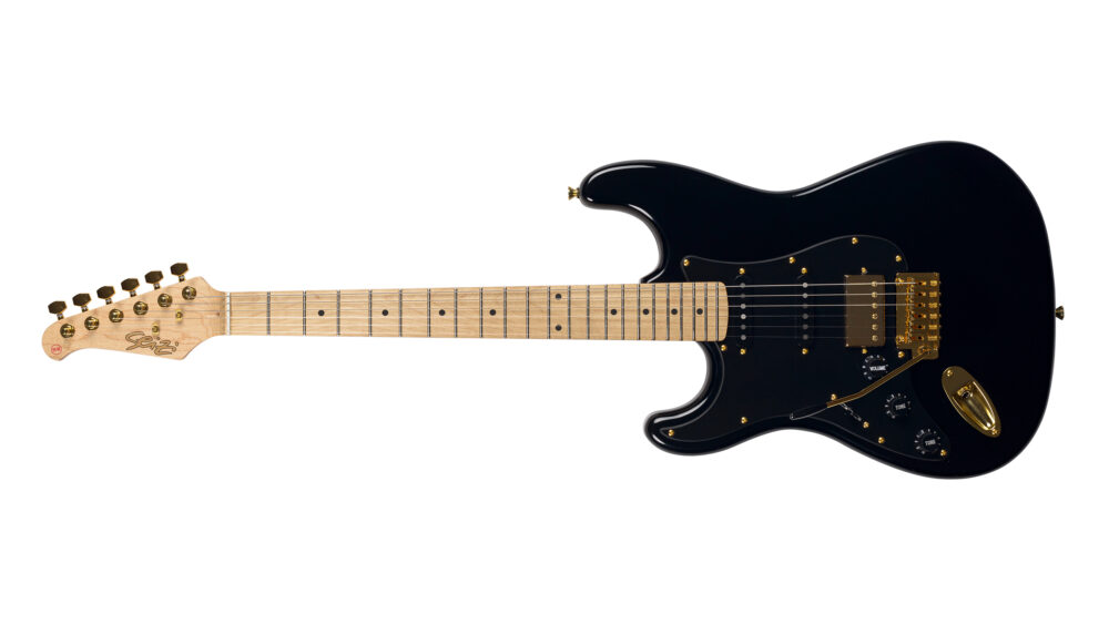 Guitarra Seizi Vintage Budokan HSS Lefty – Black Gold