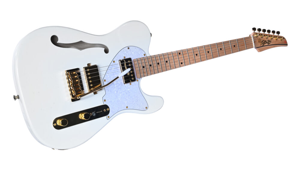 Guitarra Seizi Katana Kabuki HH – White Gold « Royal Music