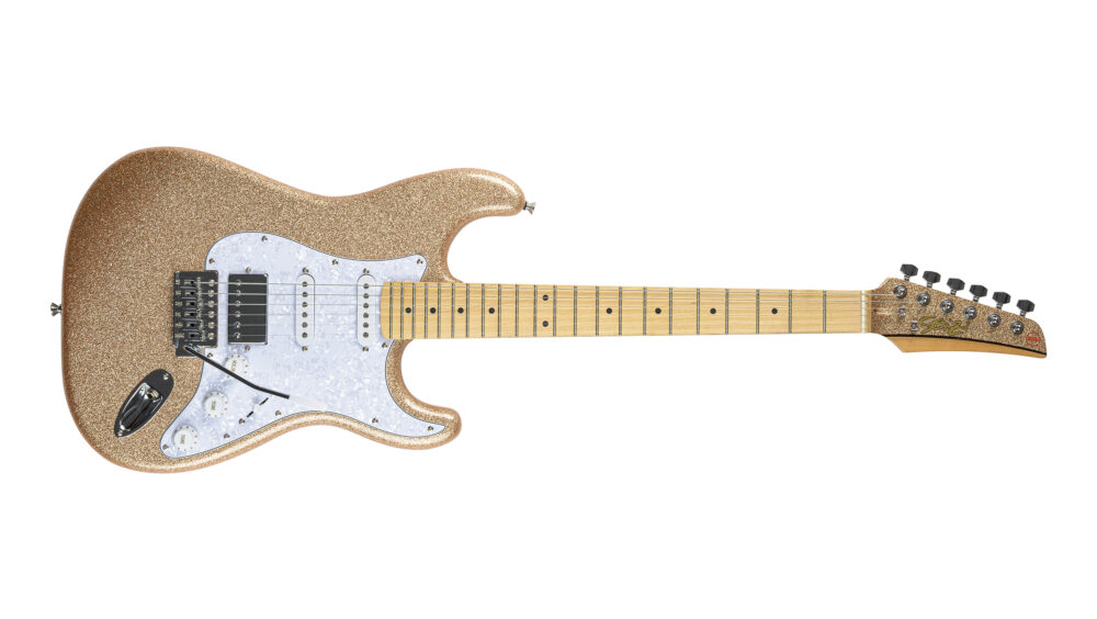 Guitarra Seizi Fun Katana Musashi HSS – Desert Gold Sparkle Guitarra Seizi Fun Katana Musashi HSS – Desert Gold Sparkle