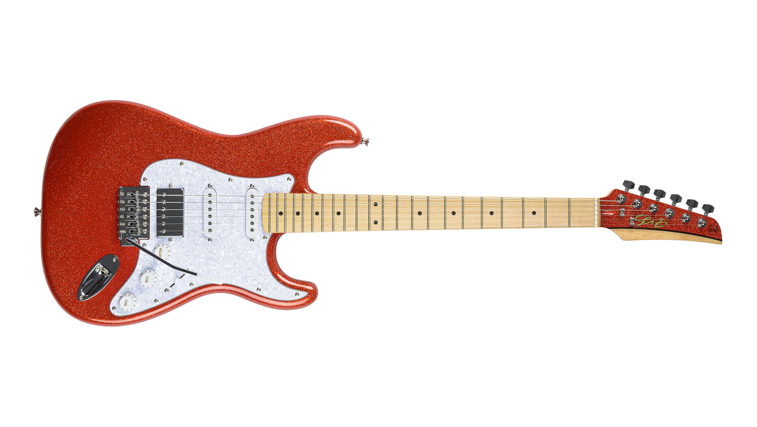 Guitarra Seizi Fun Katana Musashi HSS – Lava Red Sparkle « Royal Music