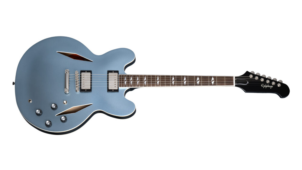 ギター Epiphone Dave Grohl DG-335 Guitarra Epiphone DG335 Dave Grohl – Pelham Blue « Royal Music