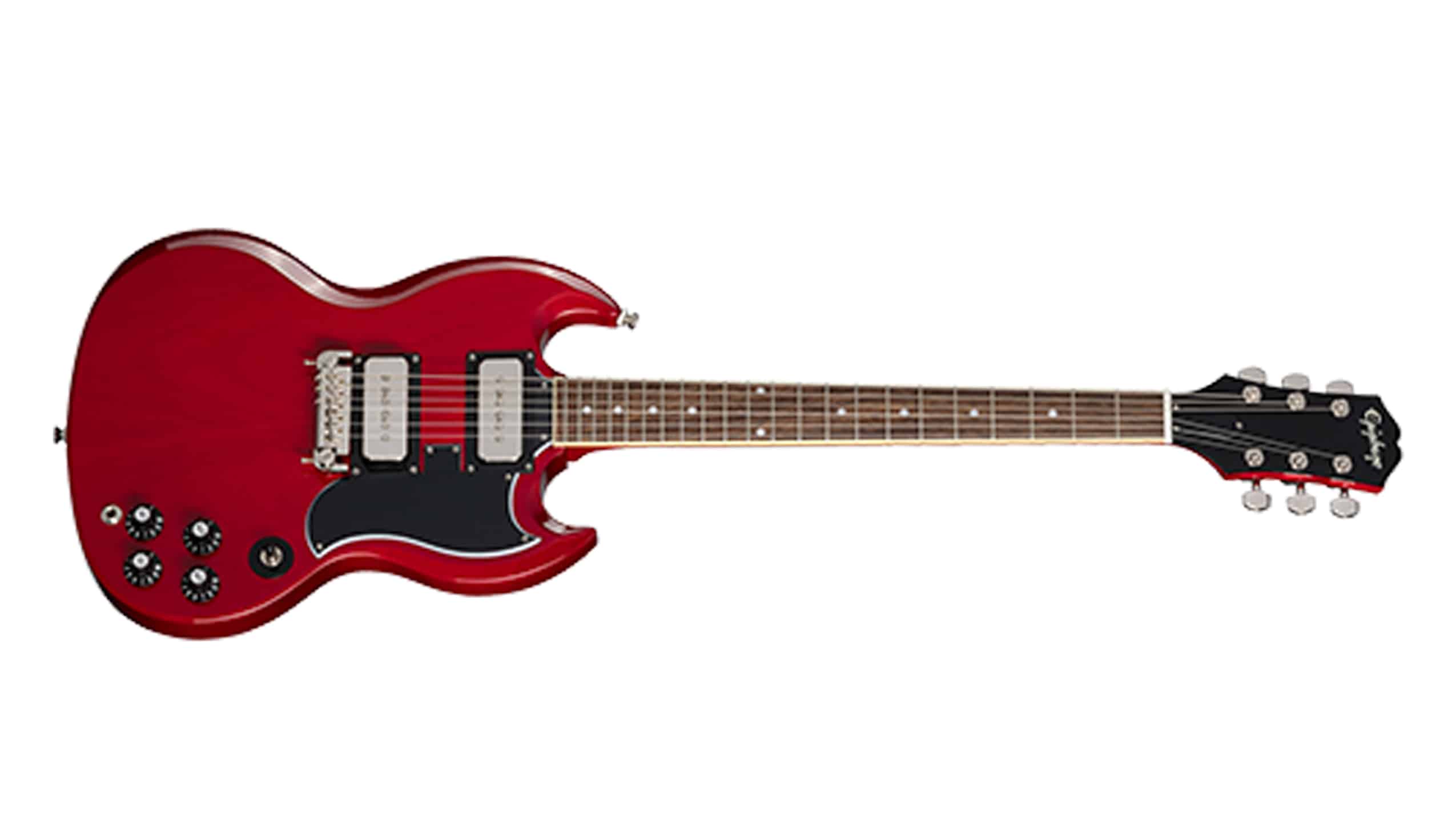 ギター Epiphone Tony Iommi Signature SG Custom Guitarra Epiphone SG Special Tony Iommi Outfit – Vintage Cherry