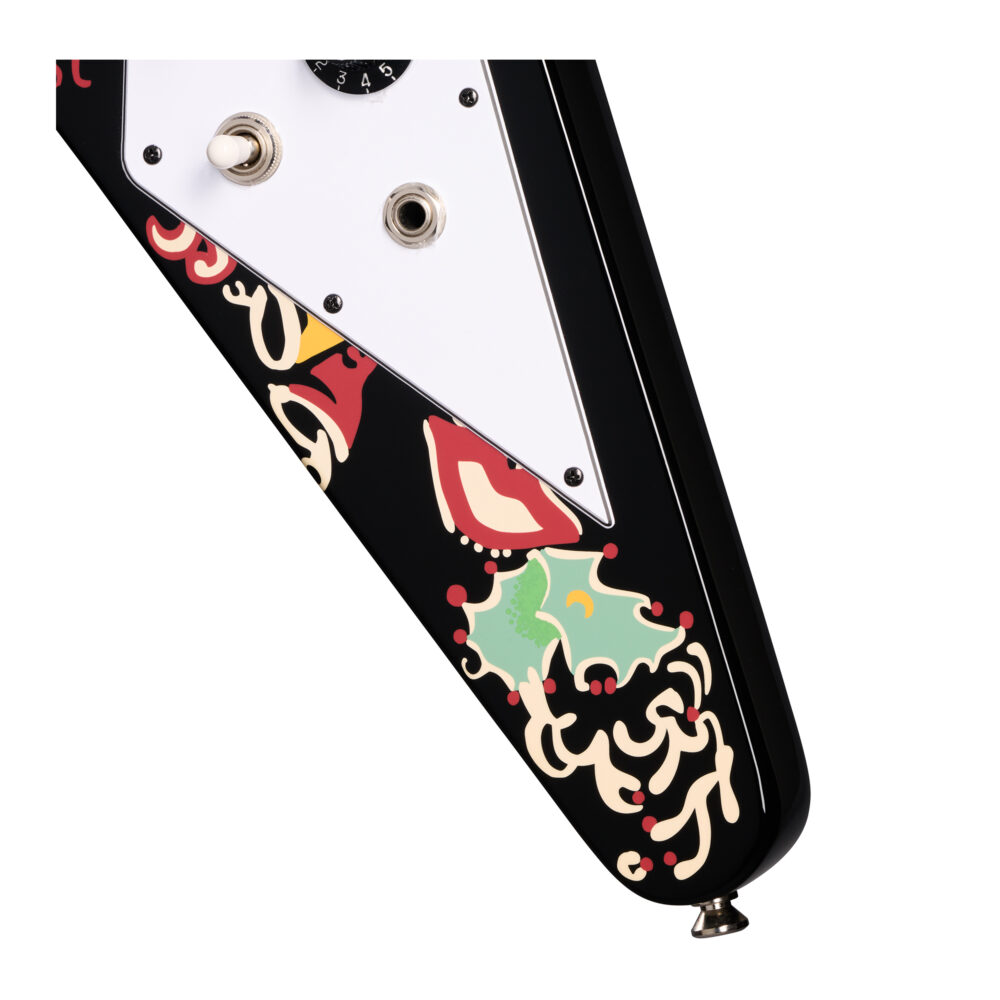 Guitarra Epiphone Flying V Jimi Hendrix Love Drops – Ebony