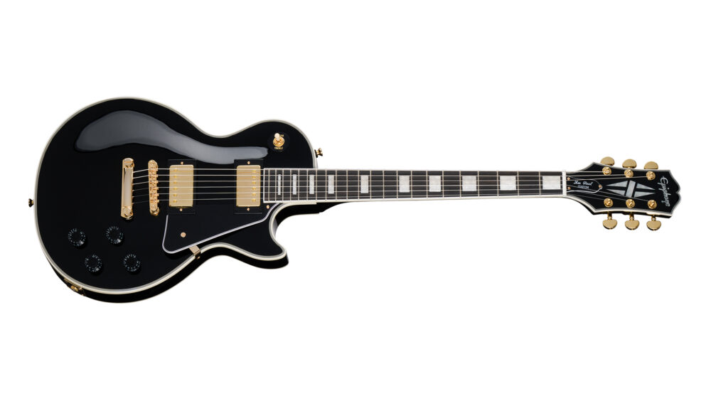 Epiphone Les Paul Custom Ebonyブラック Epiphone Les Paul Custom Ebony エレキギター エピフォン レス