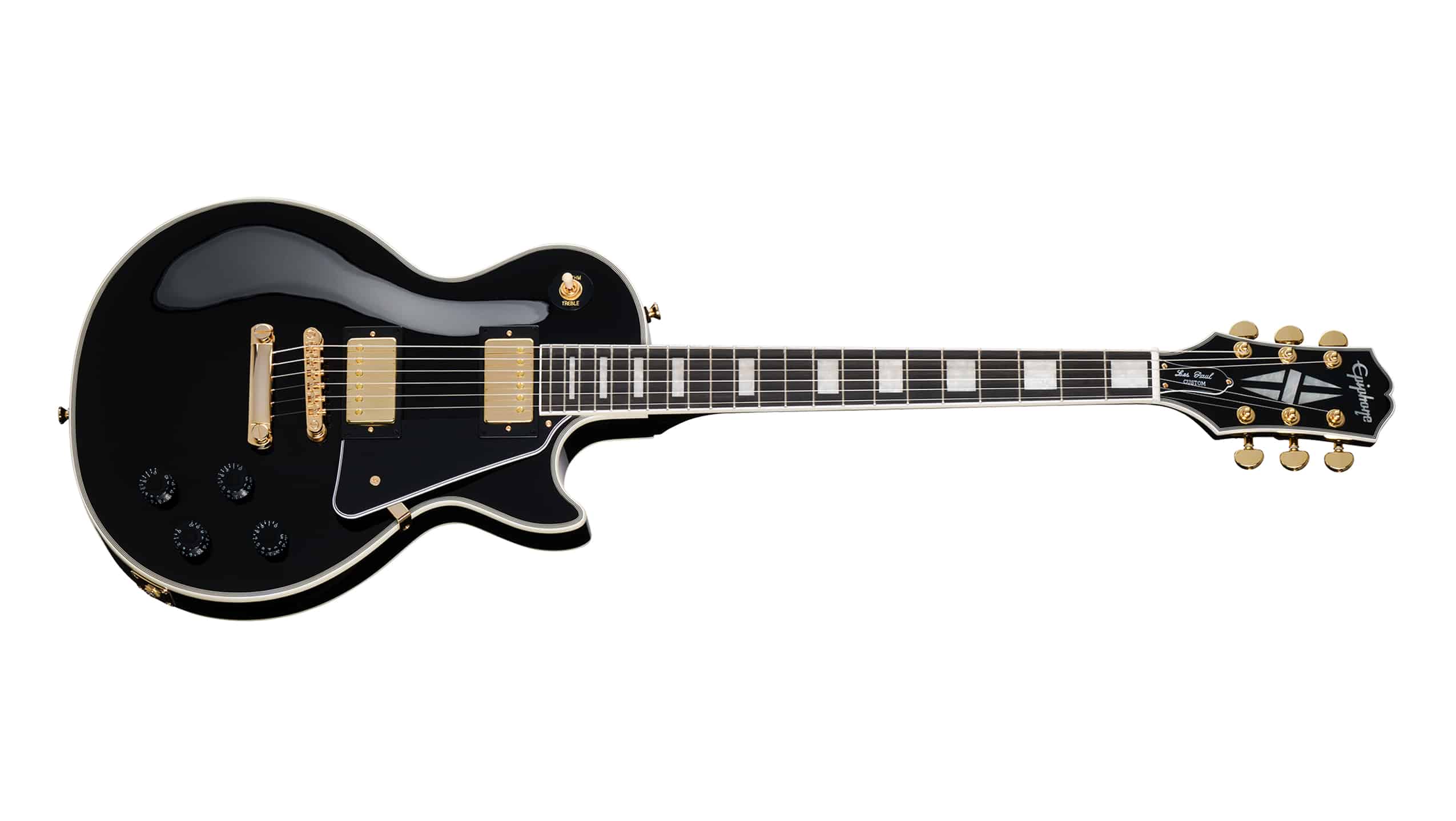 Guitarra Epiphone Les Paul Custom – Ebony com Bag « Royal Music