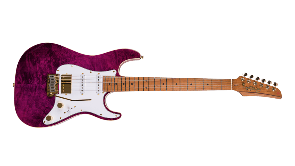 Guitarra Seizi Katana Musashi Plus – Quilted Amethyst Purple