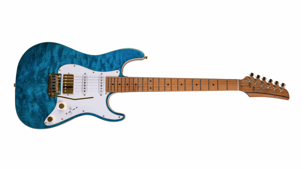 Guitarra Seizi Katana Musashi Plus – Quilted Royal Blue – Seizi