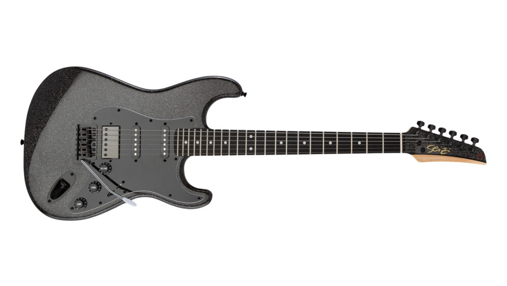 Guitarra Seizi Fun Katana Musashi HSS – All Black Sparkle Limited