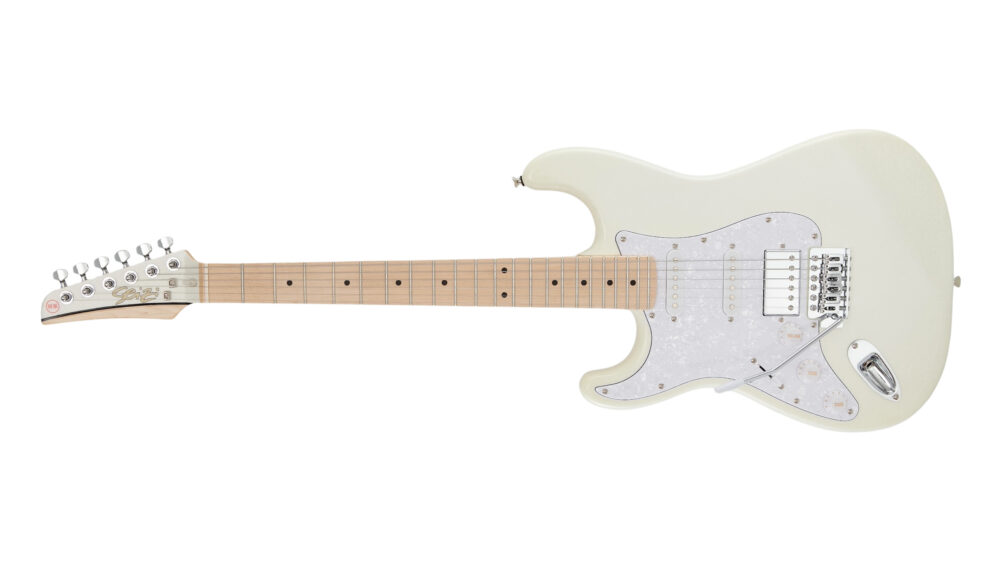 Guitarra Seizi Fun Katana Musashi HSS Maple Lefty – Snow White