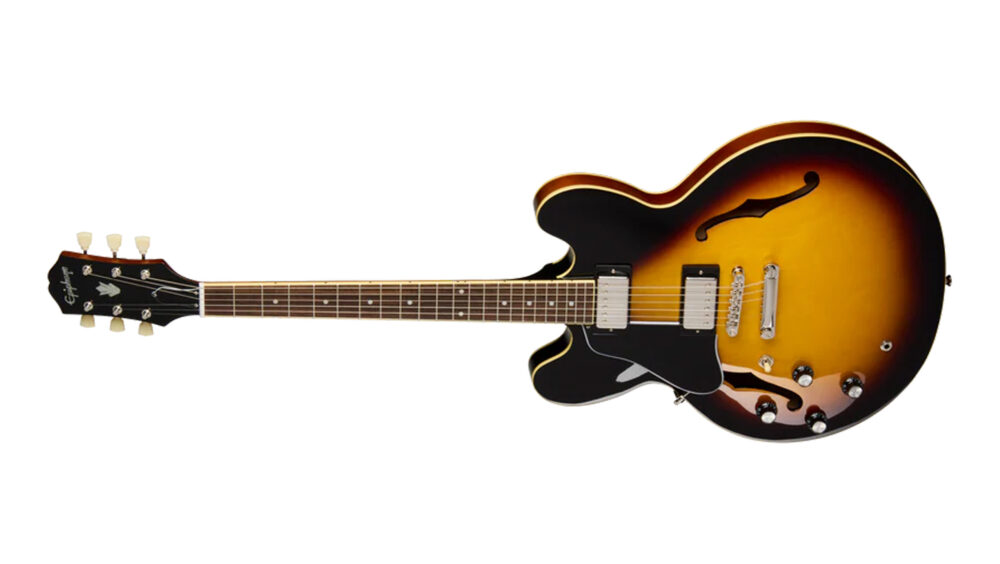 Epiphone es-335 サンバースト　レフティ Guitarra Epiphone ES-335 Canhoto Vintage Sunburst