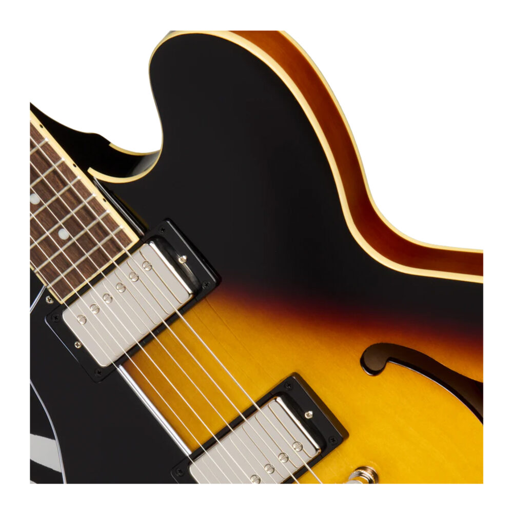 Guitarra Epiphone ES-335 Canhoto Vintage Sunburst