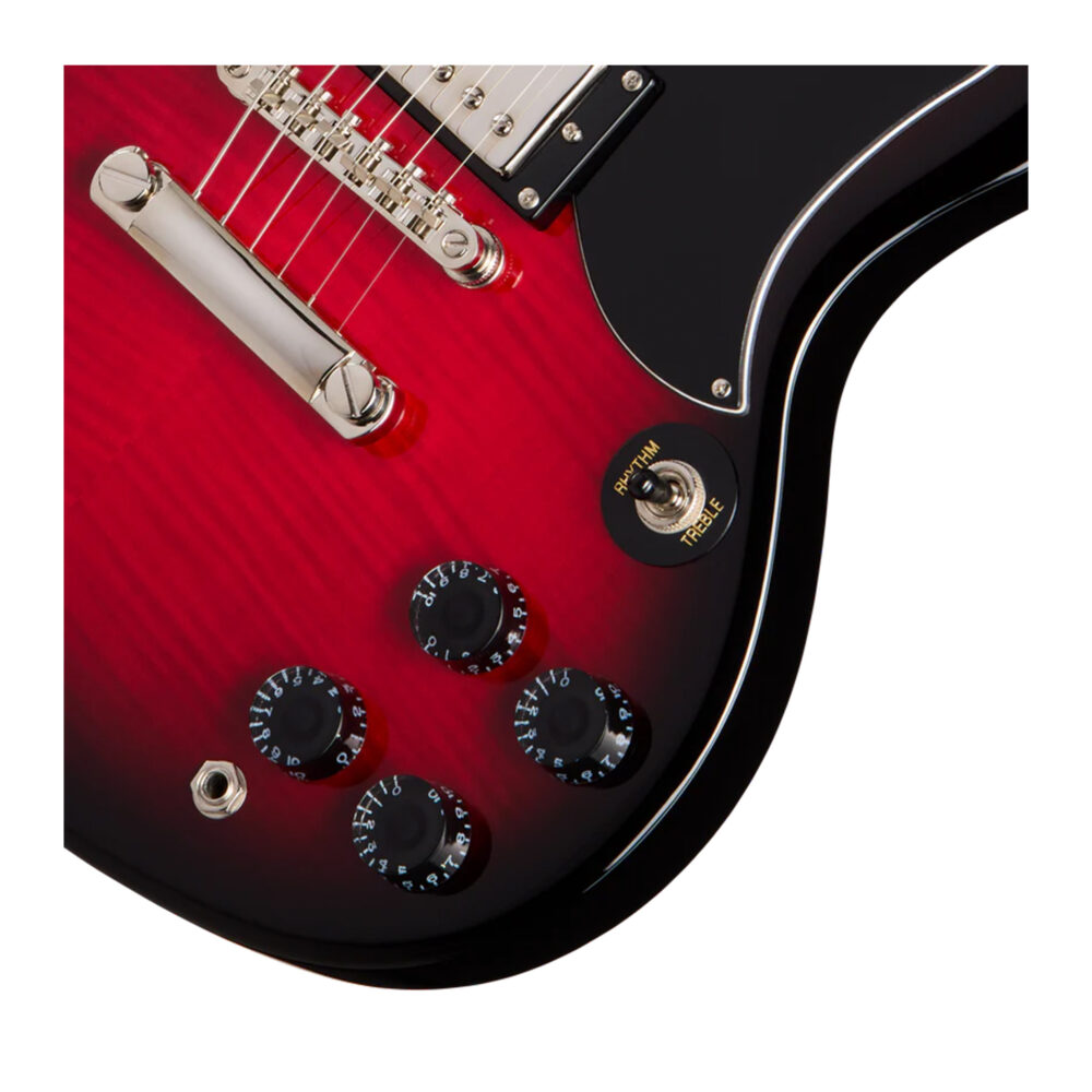 ギター Epiphone Tribute SG Plus Cherry Burst Guitarra Epiphone SG Tribute Plus – Cherry Burst « Royal Music