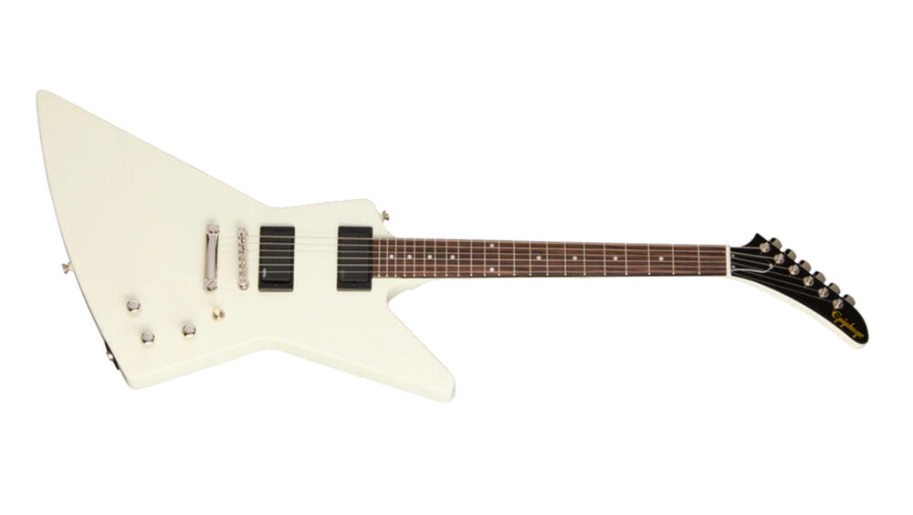 Guitarra Epiphone Explorer 80s EMG – Classic White « Royal Music