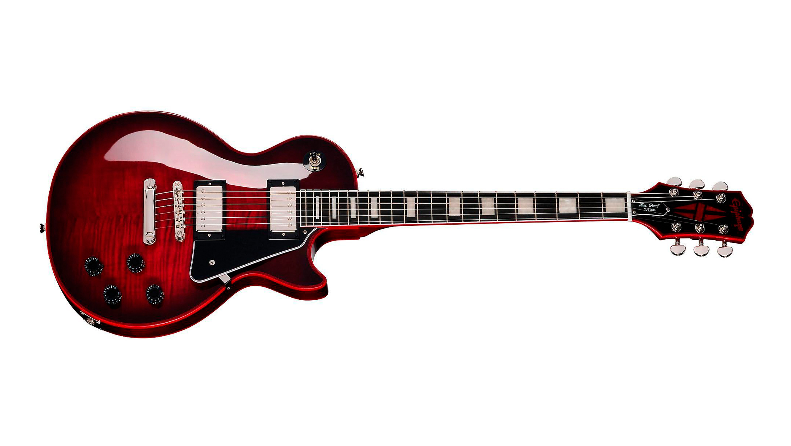 Guitarra Epiphone Les Paul Custom Widow – Red Burst « Royal Music
