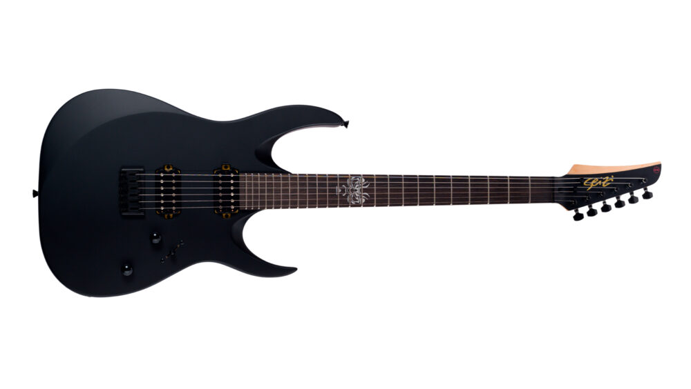 HISASHI vampire風 ギター Guitarra Seizi Katana Akuma HH – Black Satin – Seizi Guitars