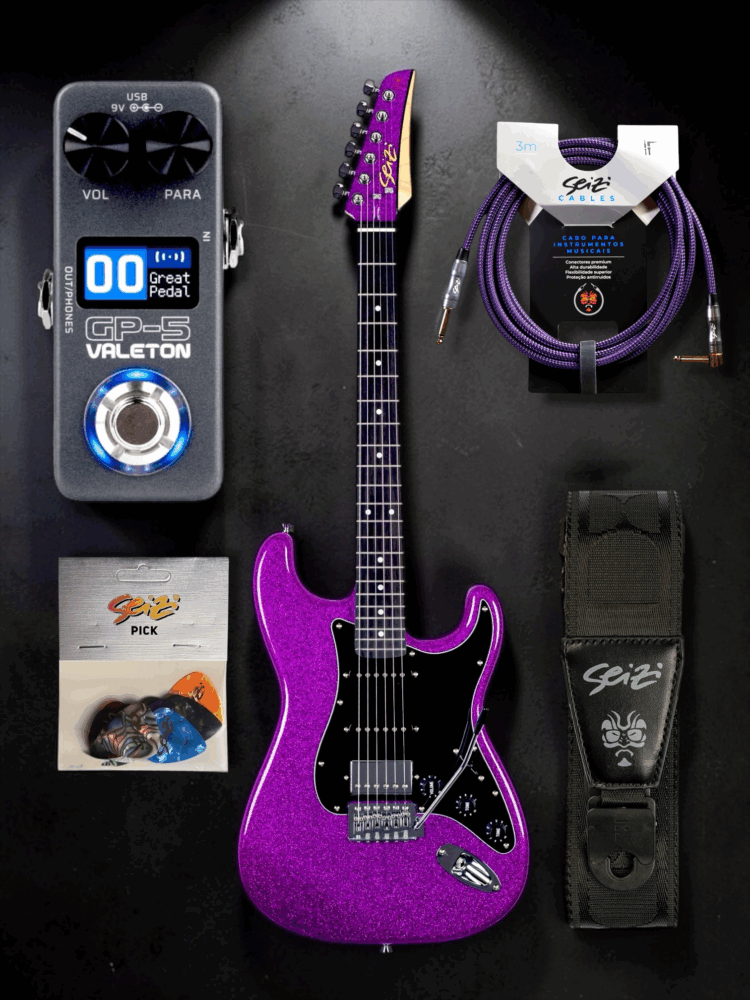 Kit Seizi Fun Katana Musashi HSS – PH – Dark Purple Sparkle